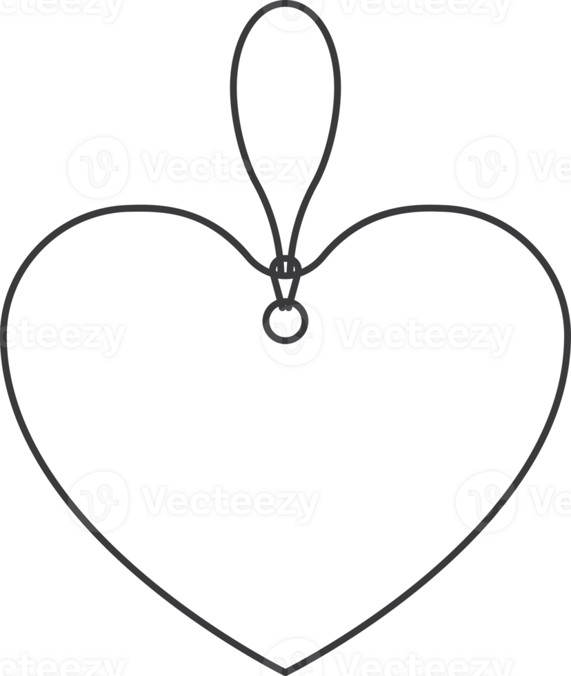 Price tag heart label line icon png