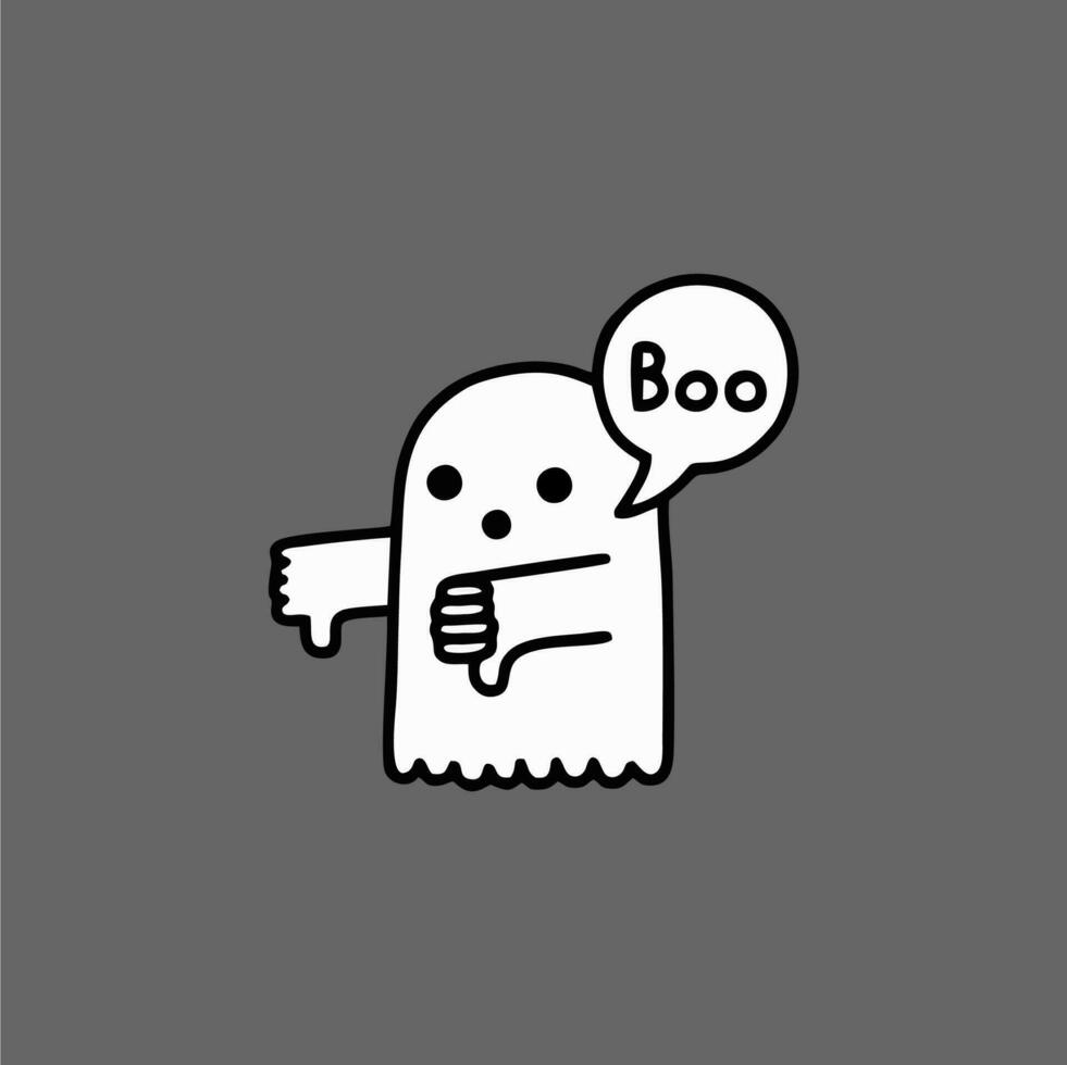 the best illustrations of cute and adorable ghosts vector