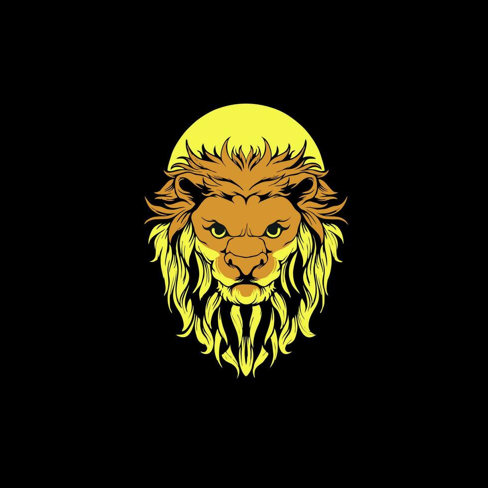 best illustration of lion king for mascot, logo or sticker vector