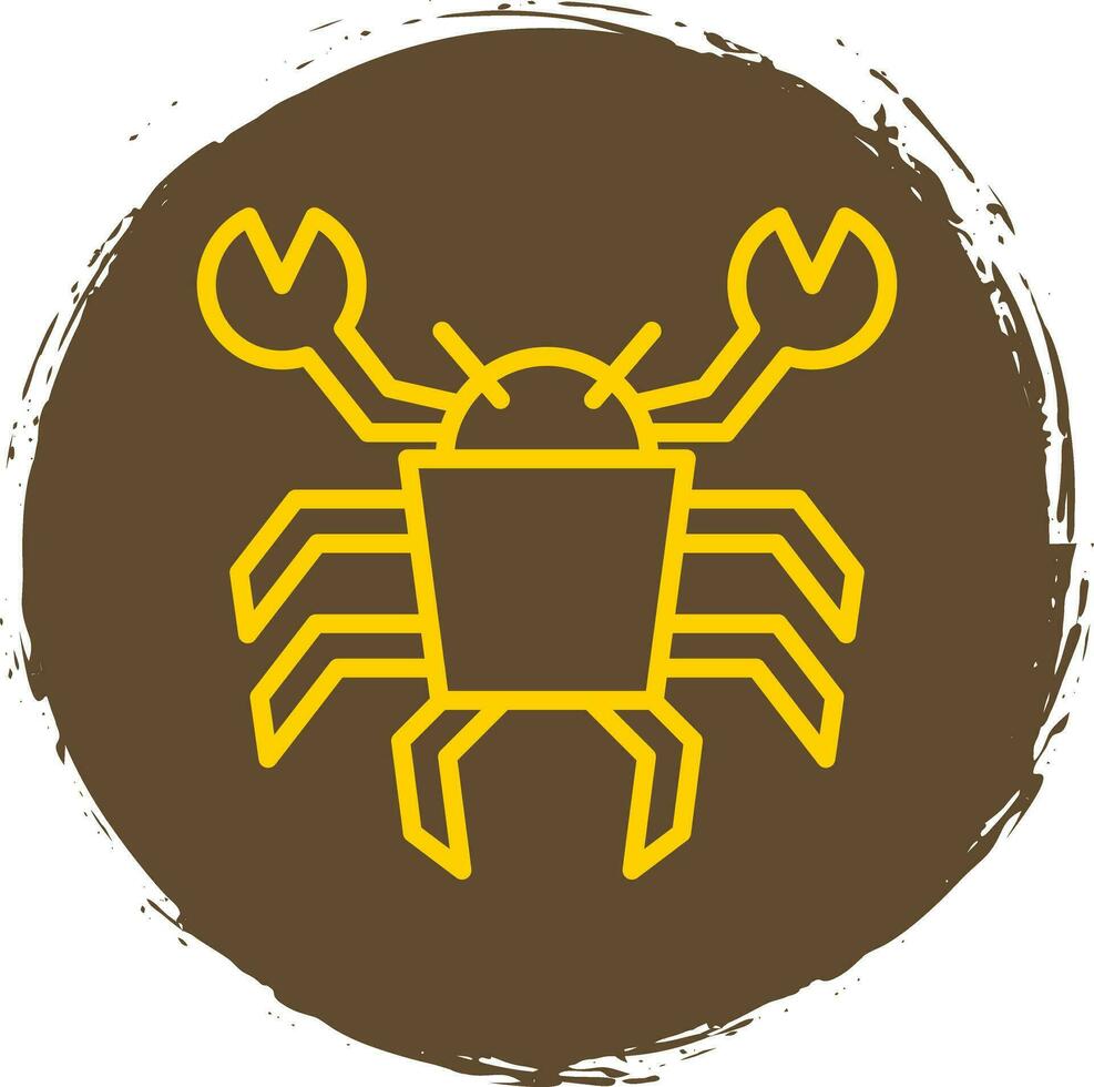 cangrejo vector icono diseño