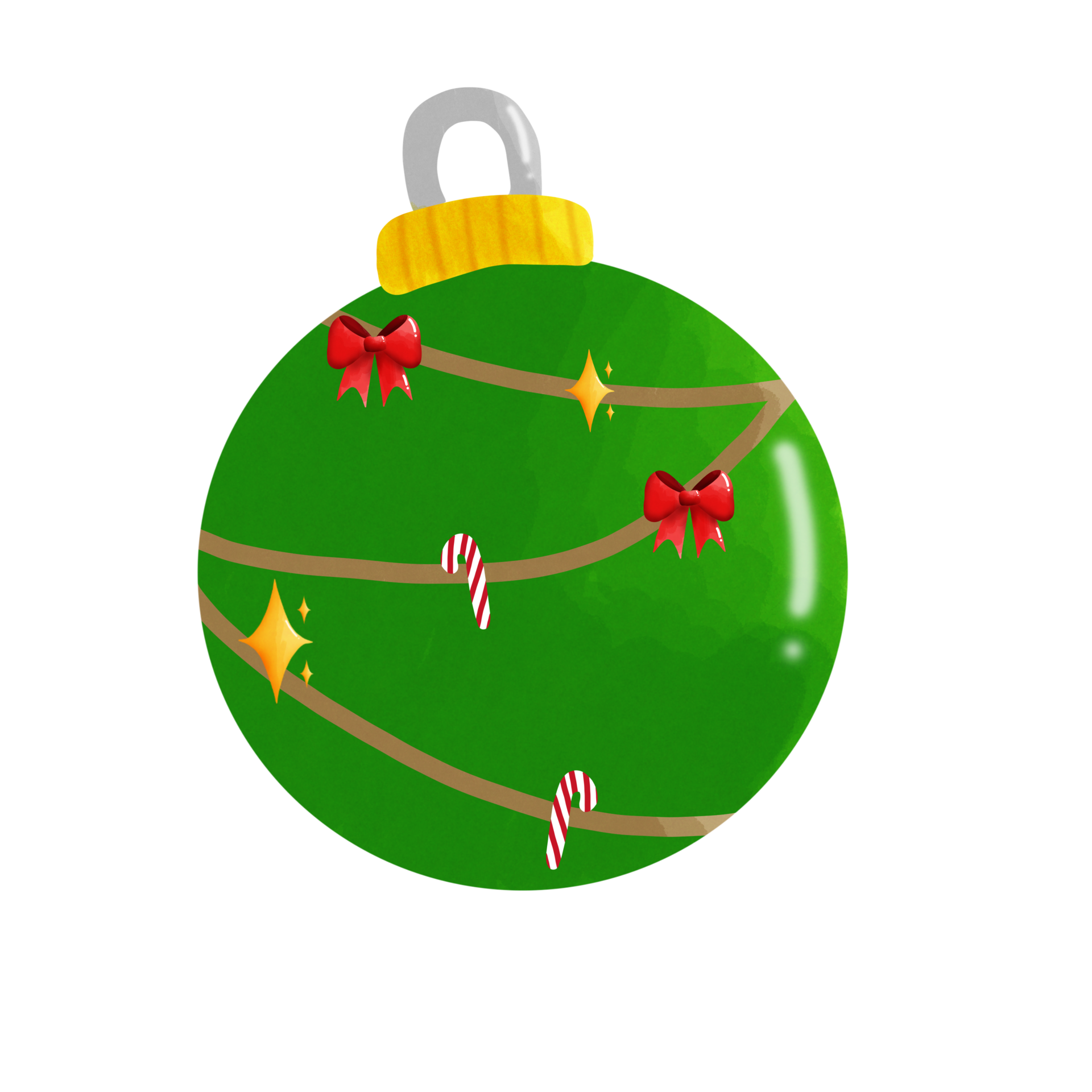 cute Christmas ball green color 27943112 PNG