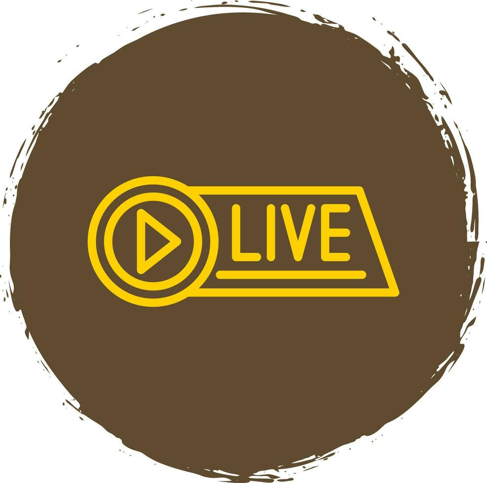 Live Streaming Vector Icon Design