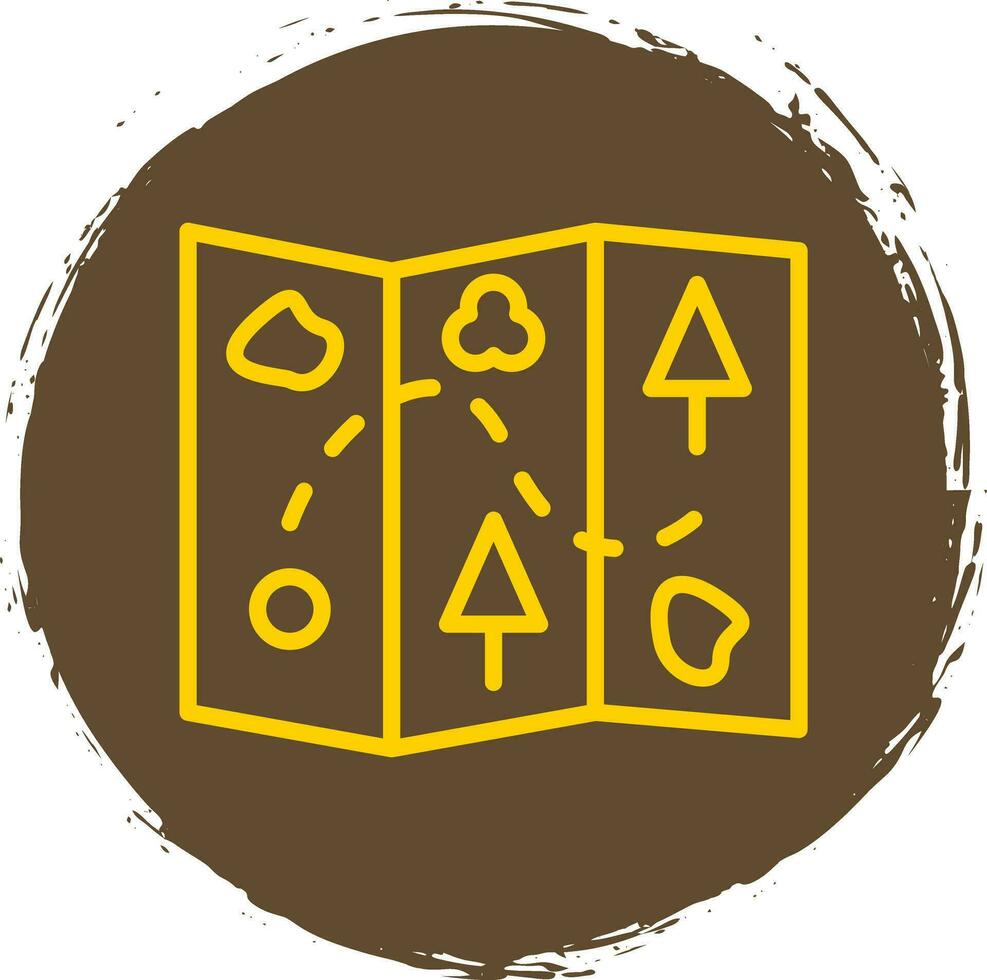 Treasure Map Vector Icon Design