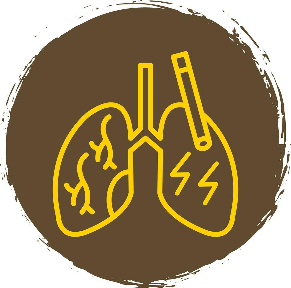 diseño de icono de vector de pulmones