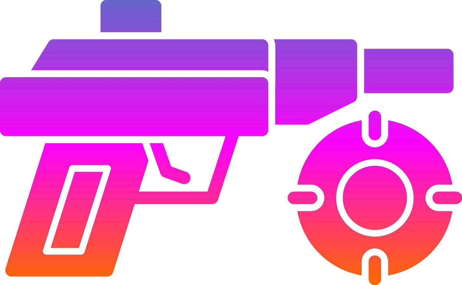 Laser Gun Vector Icon Design