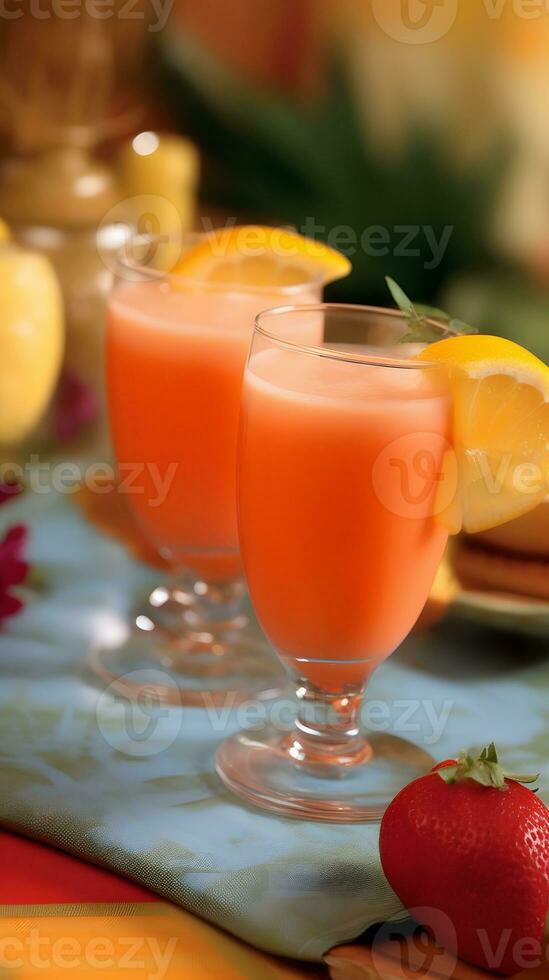 orange smoothie, healthy eating, superfood photo