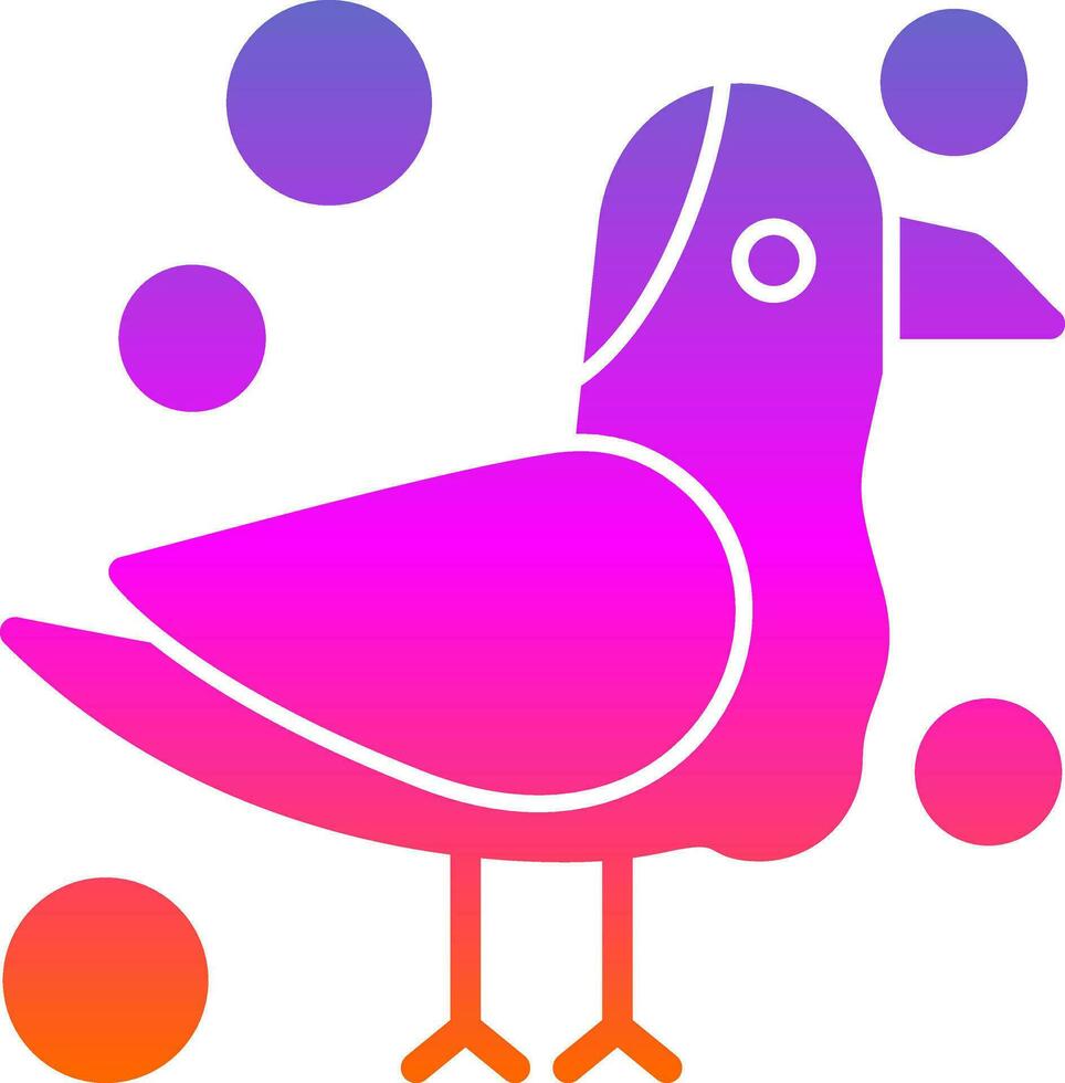 Seagull Vector Icon Design