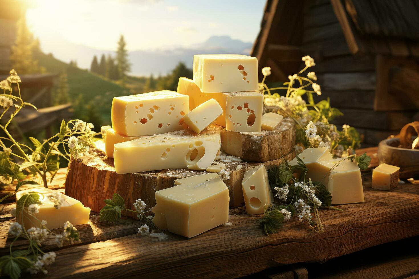 cheese on the table photo