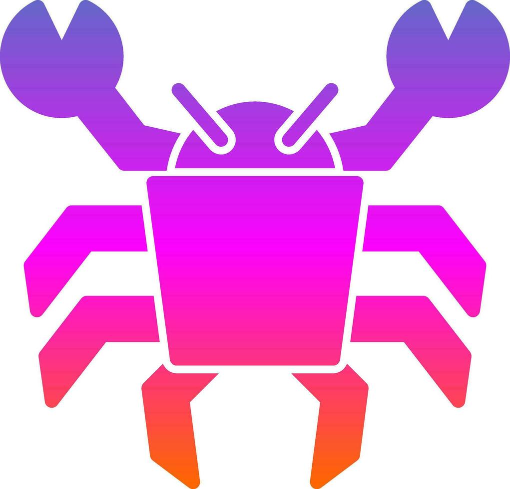 cangrejo vector icono diseño