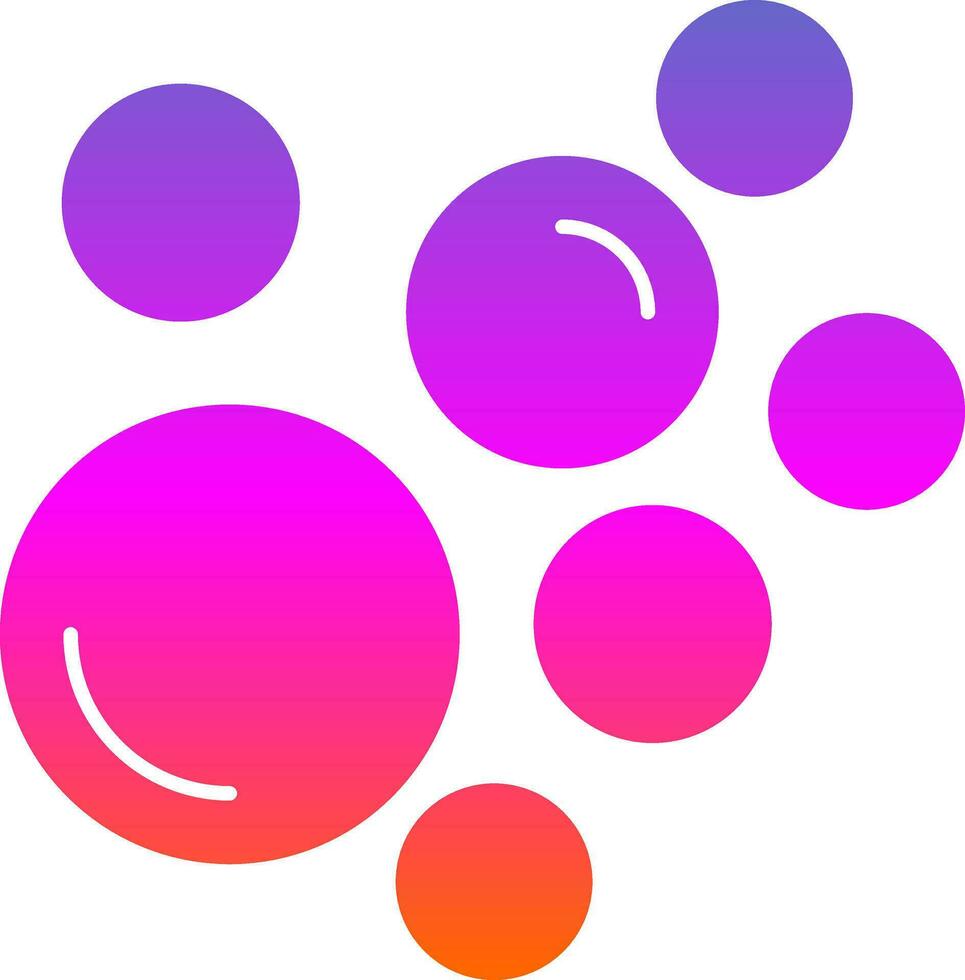 Bubbles Vector Icon Design