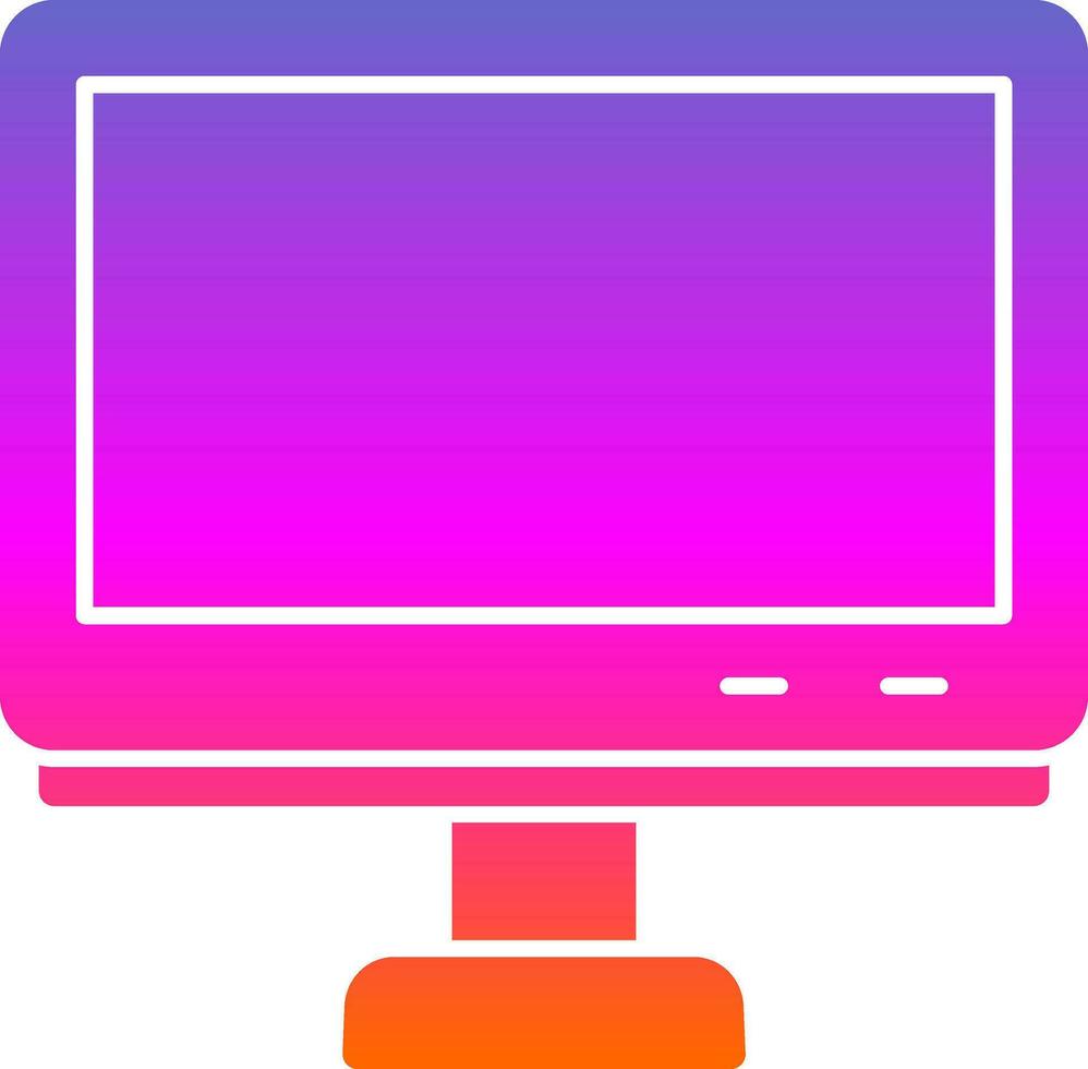 Monitor Vector Icon Design