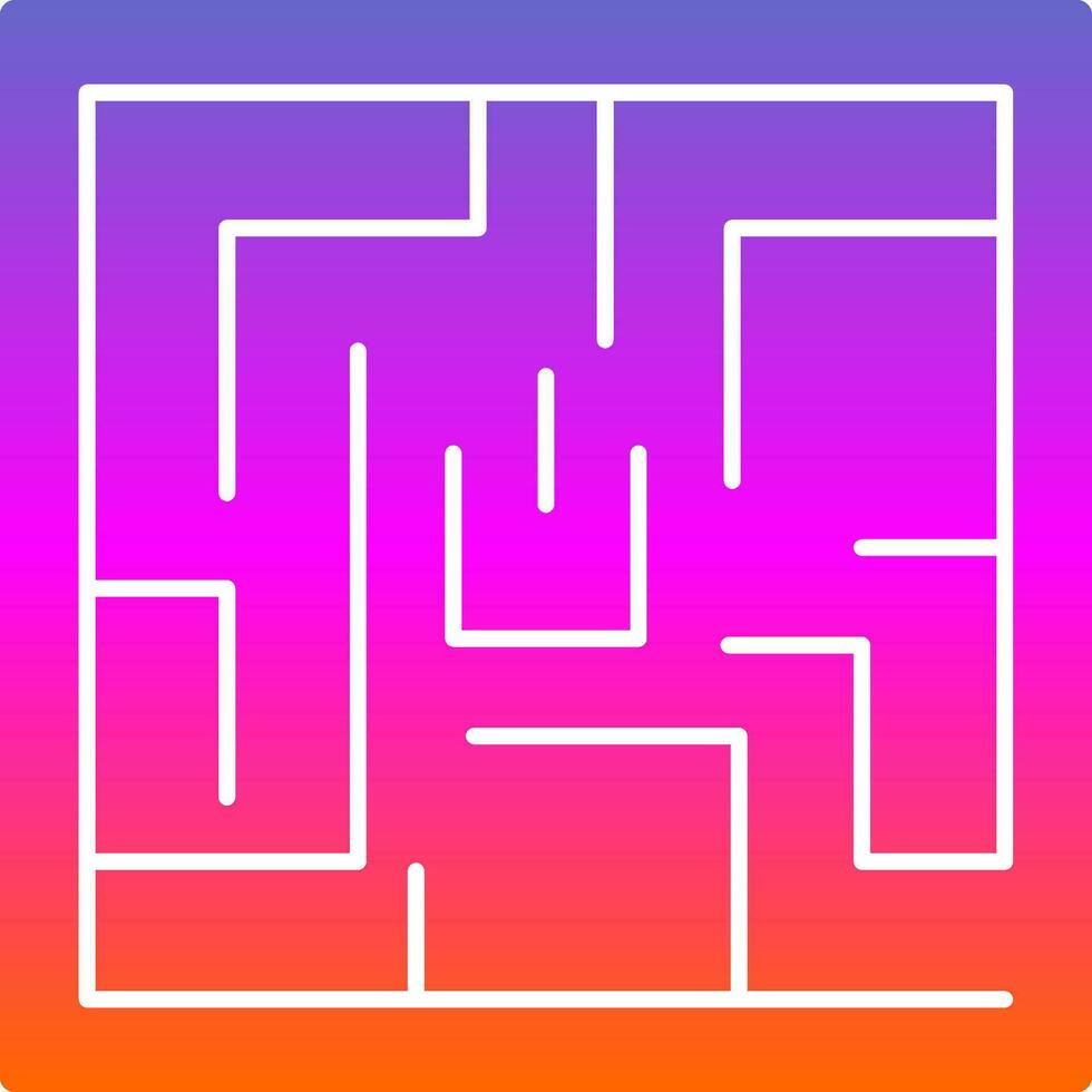 Labyrinth Vector Icon Design