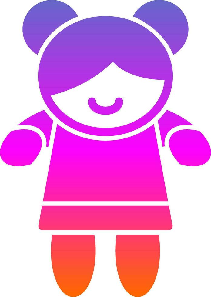 diseño de icono de vector de niña