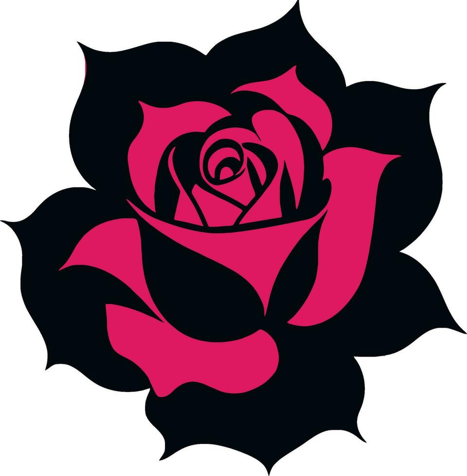 sencillo vector Rosa logo flor