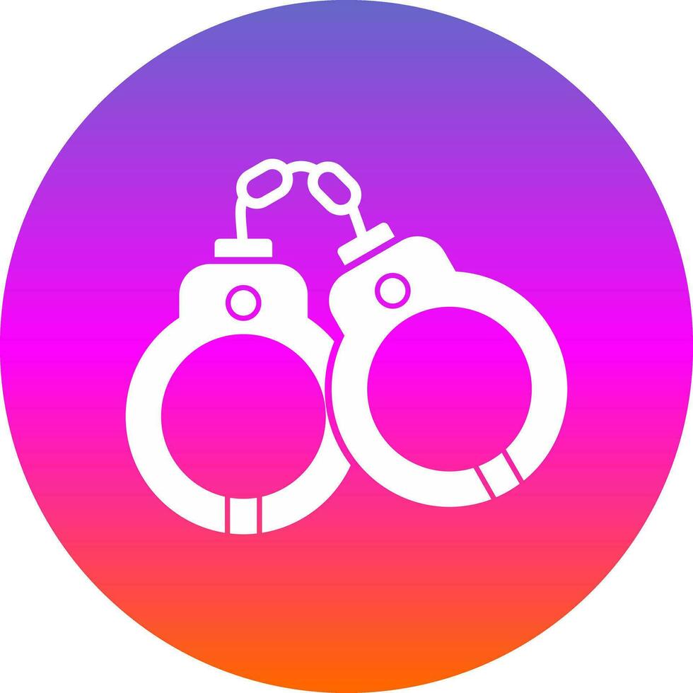 Handcuffs Vector Icon Design