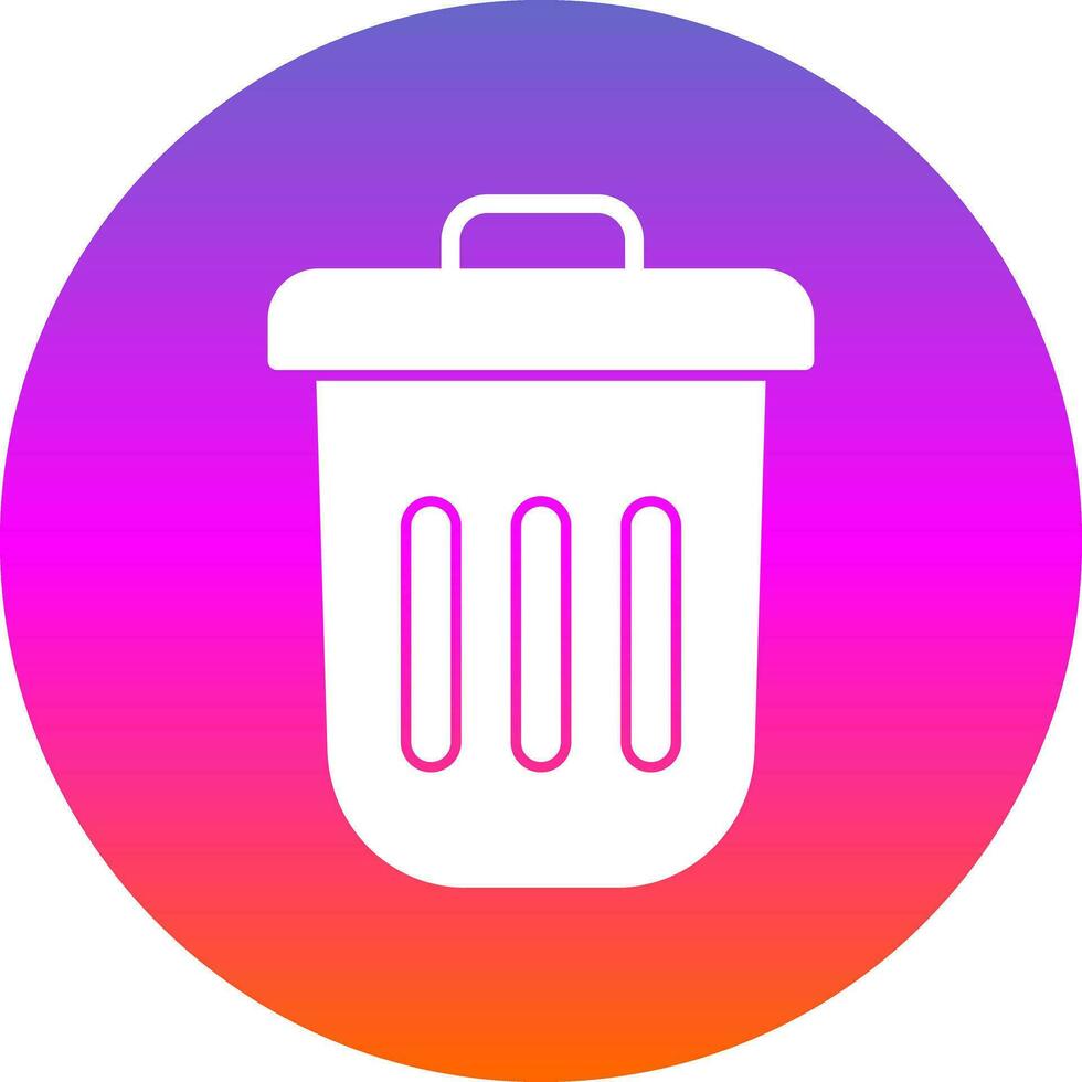 Dustbin Vector Icon Design
