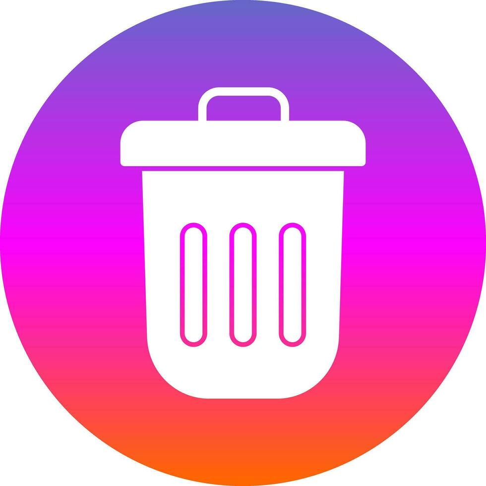 Dustbin Vector Icon Design