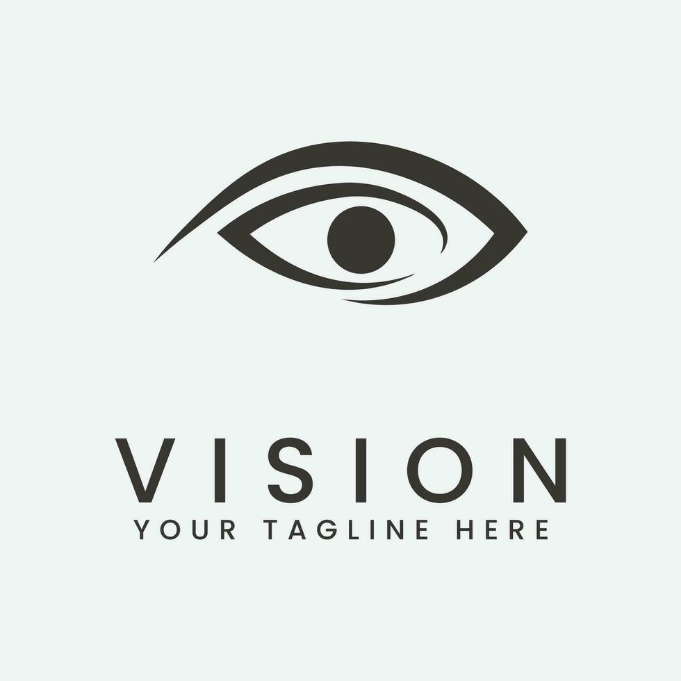 vision logo vector illustration design