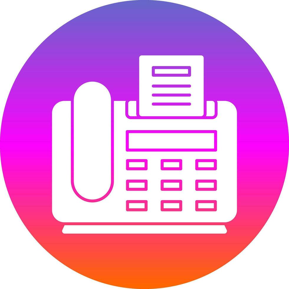 Fax Machine Vector Icon Design