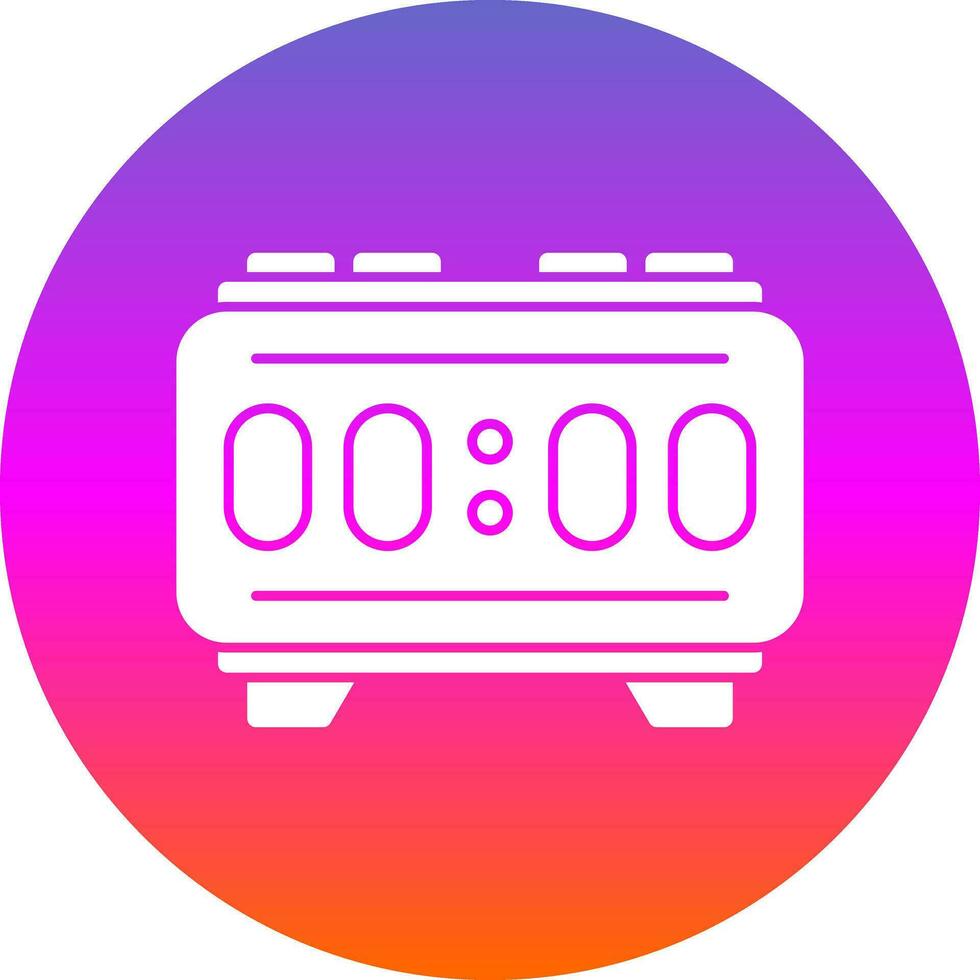 Digital Alarm Vector Icon Design