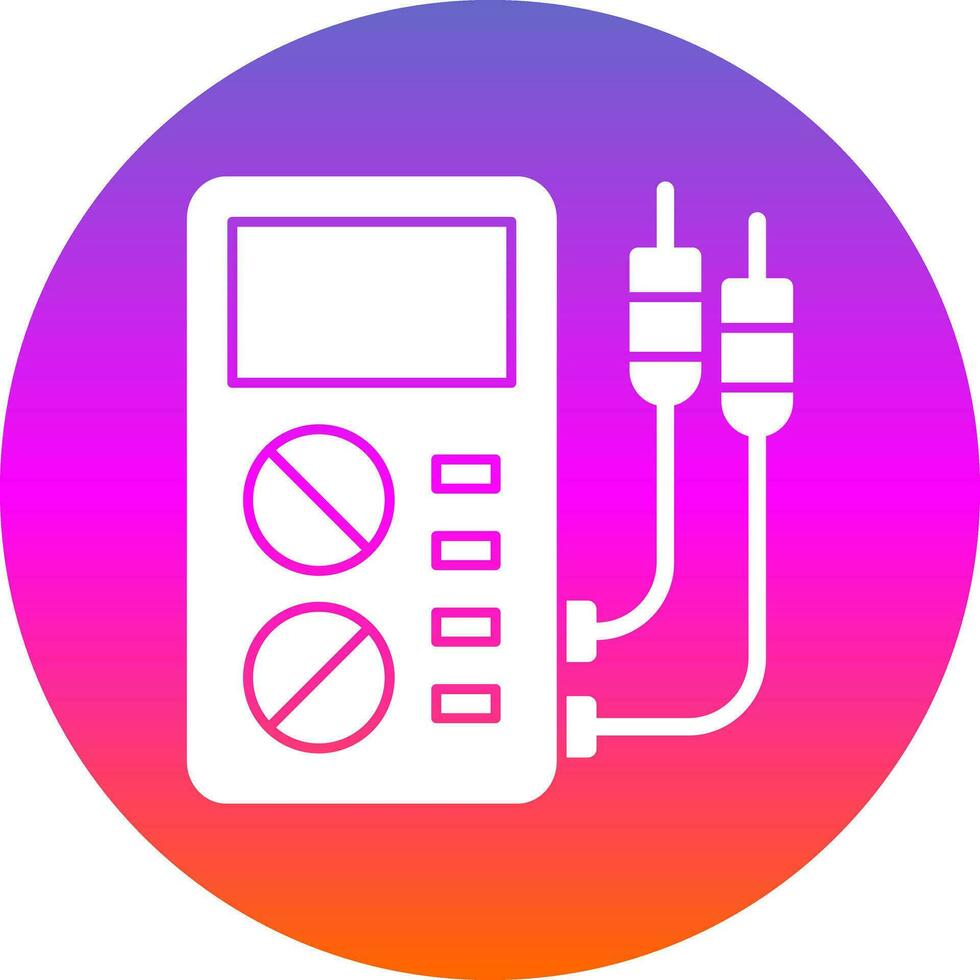 Voltmeter Vector Icon Design