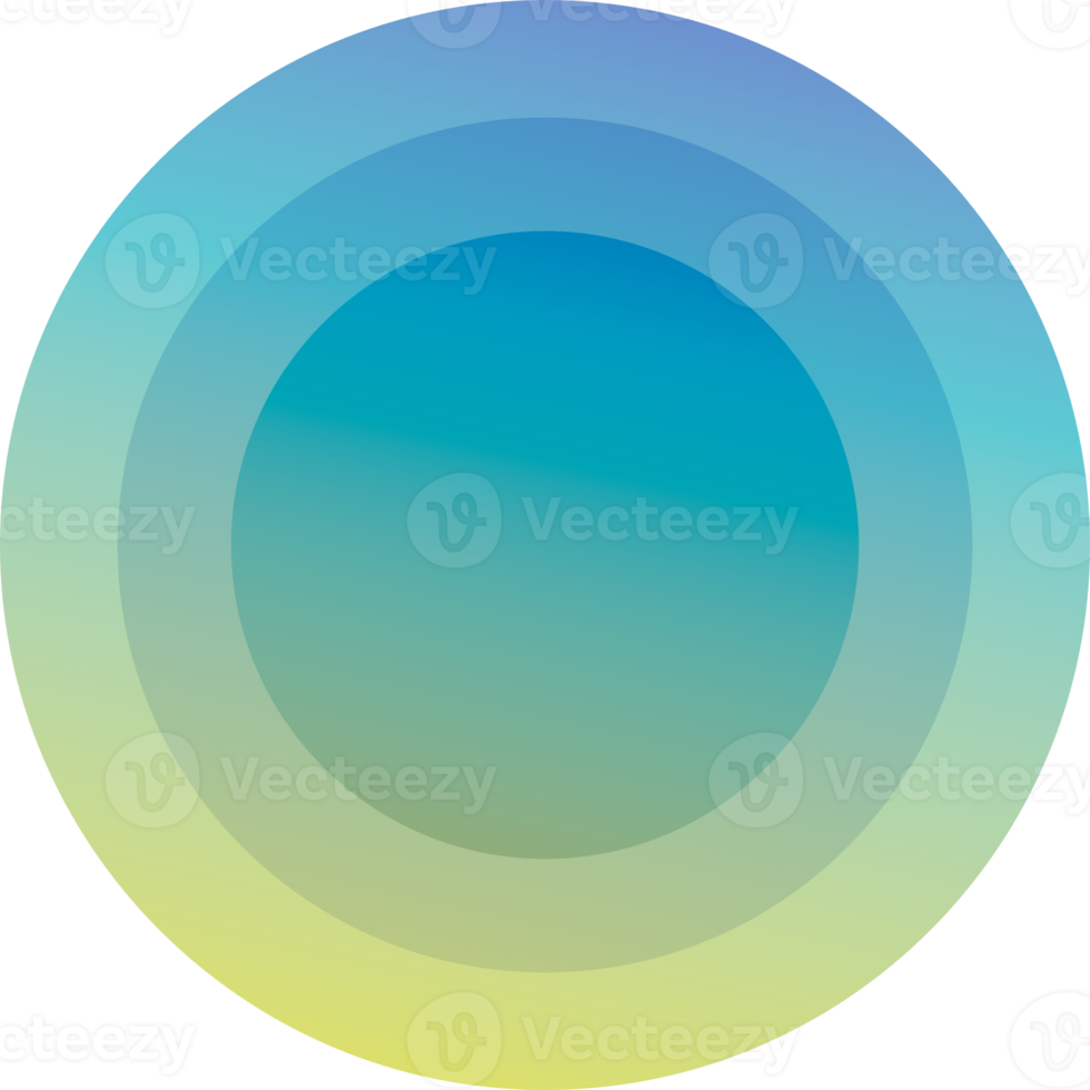 round button vibran circles in color gradient PNG