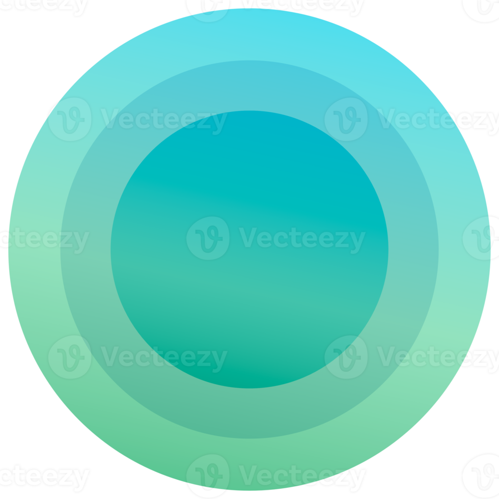 round button vibran circles in color gradient PNG