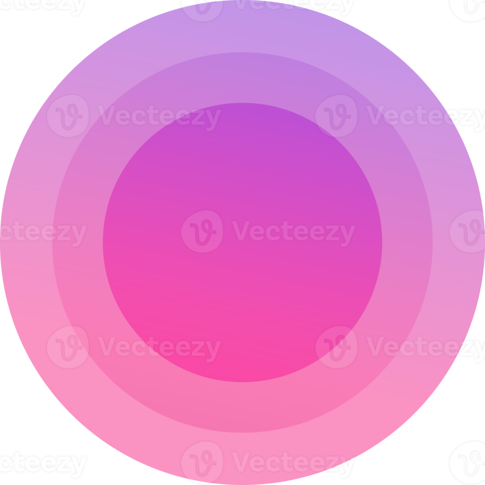 round button vibran circles in color gradient PNG