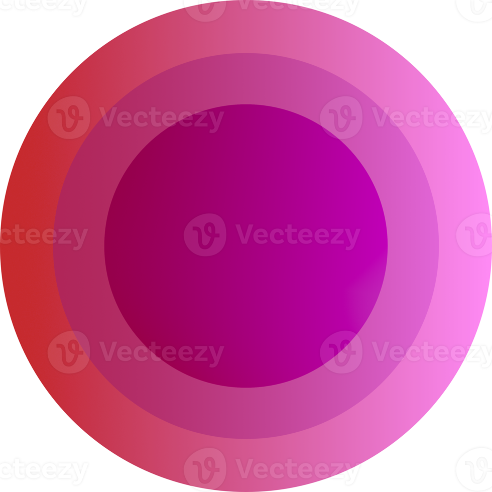 round button vibran circles in color gradient PNG