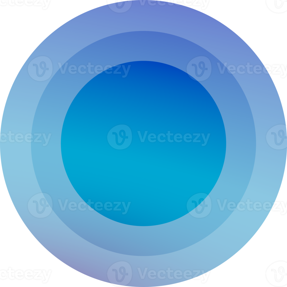 round button vibran circles in color gradient PNG