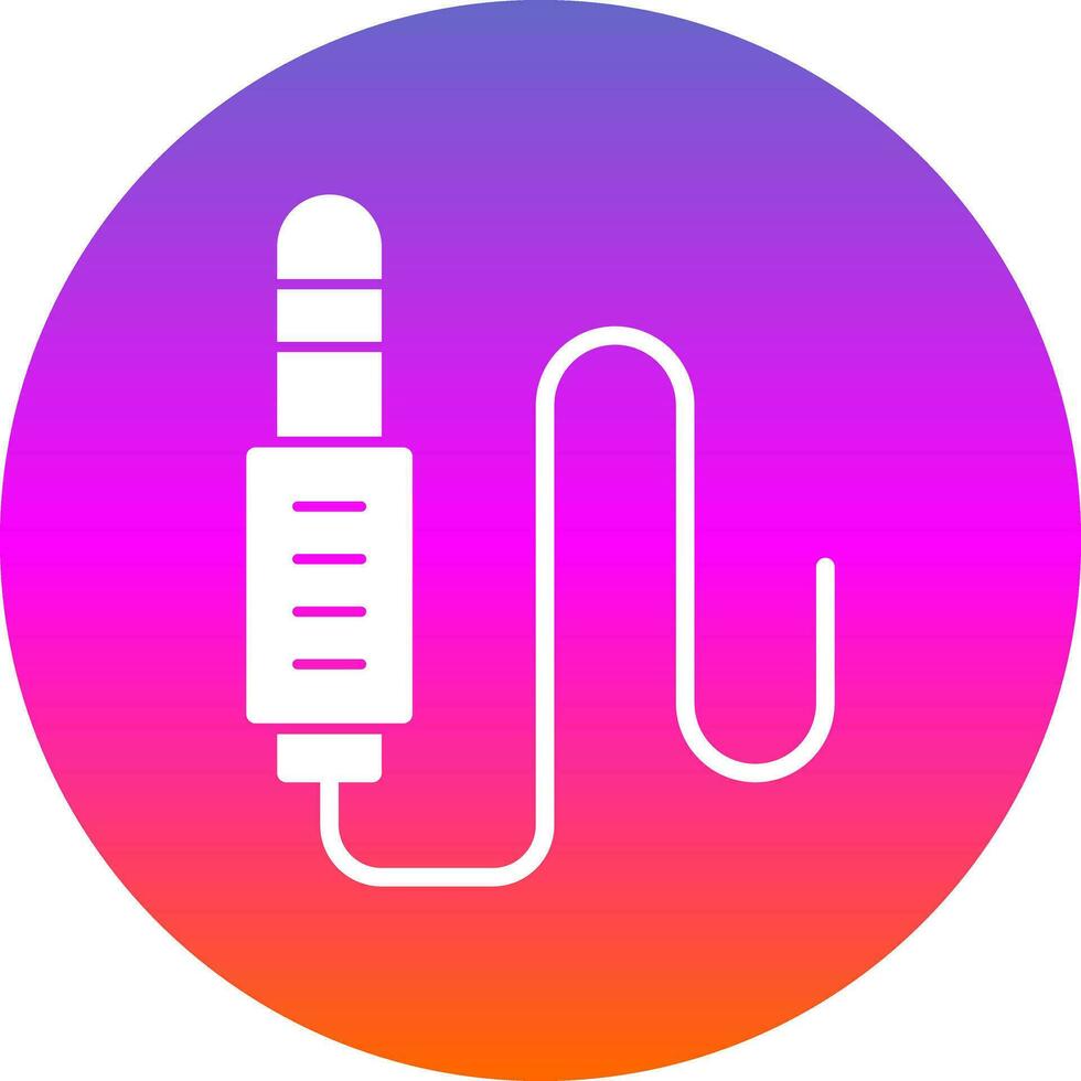 diseño de icono de vector de conector de audio