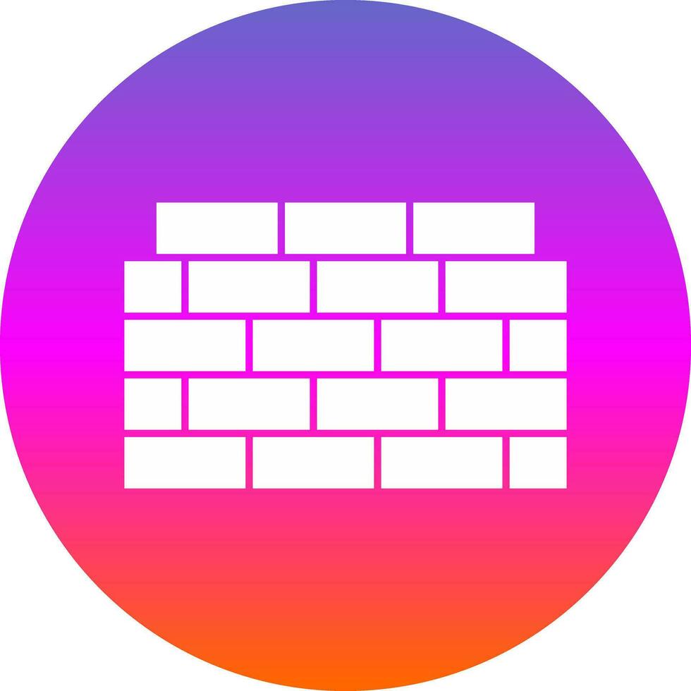 Brickwall Vector Icon Design