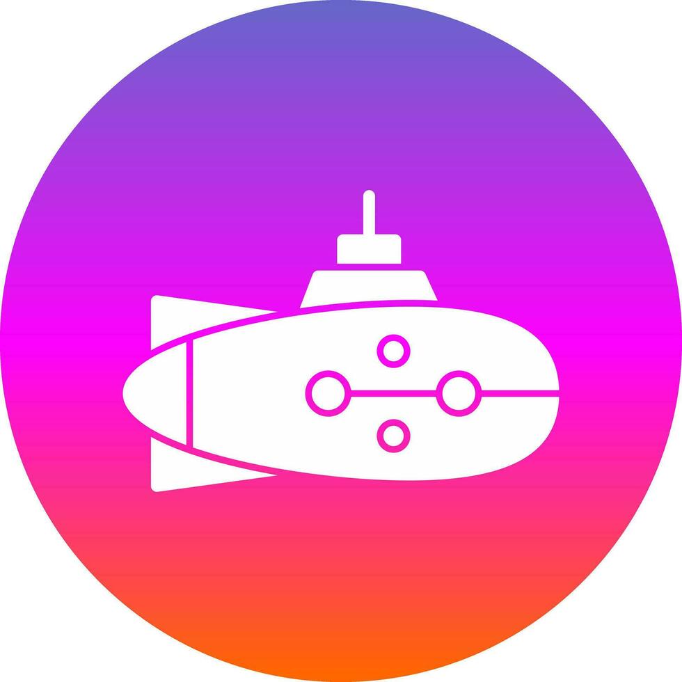 Submarine Vector Icon Design