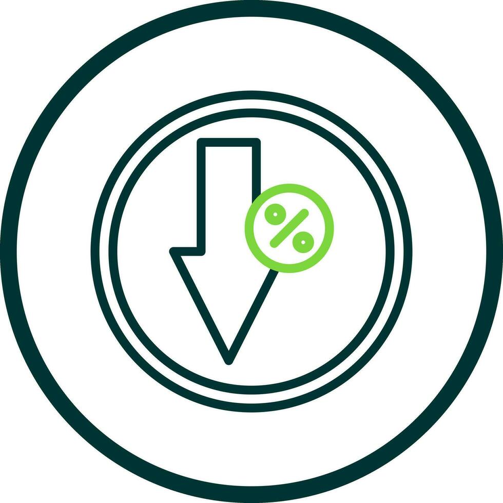 Down Vector Icon Design