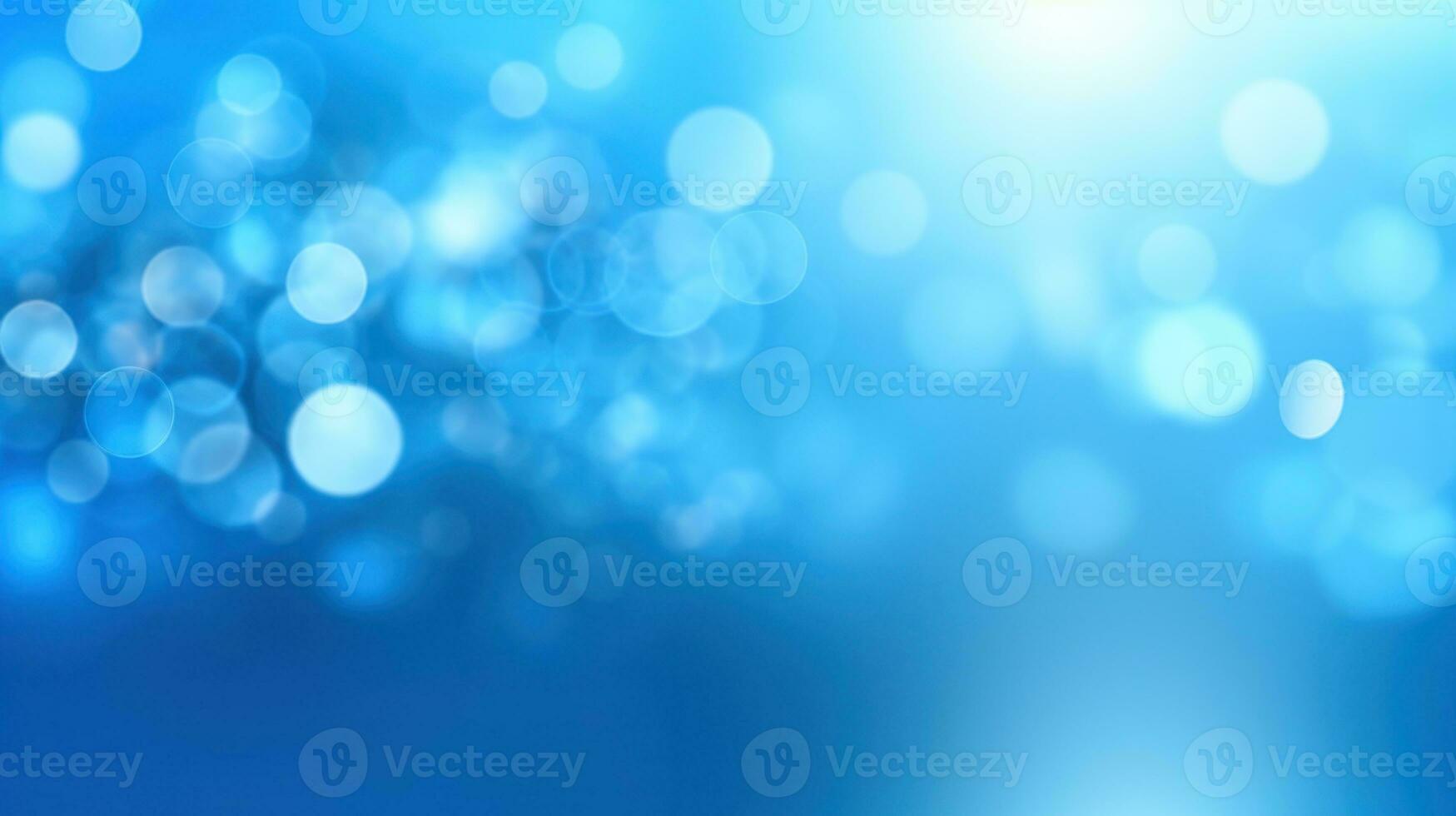 Dreamy Blue Bokeh Background - Inspiration Awaits - Generative AI photo