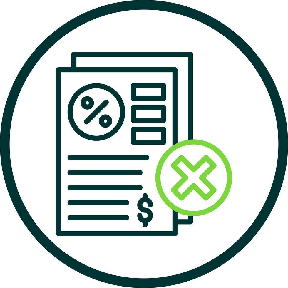 Rejected Vector Icon Design