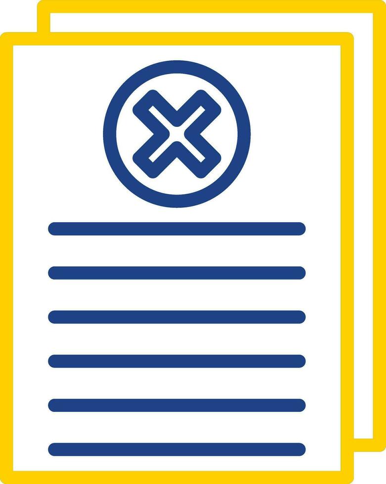 Reject Vector Icon Design