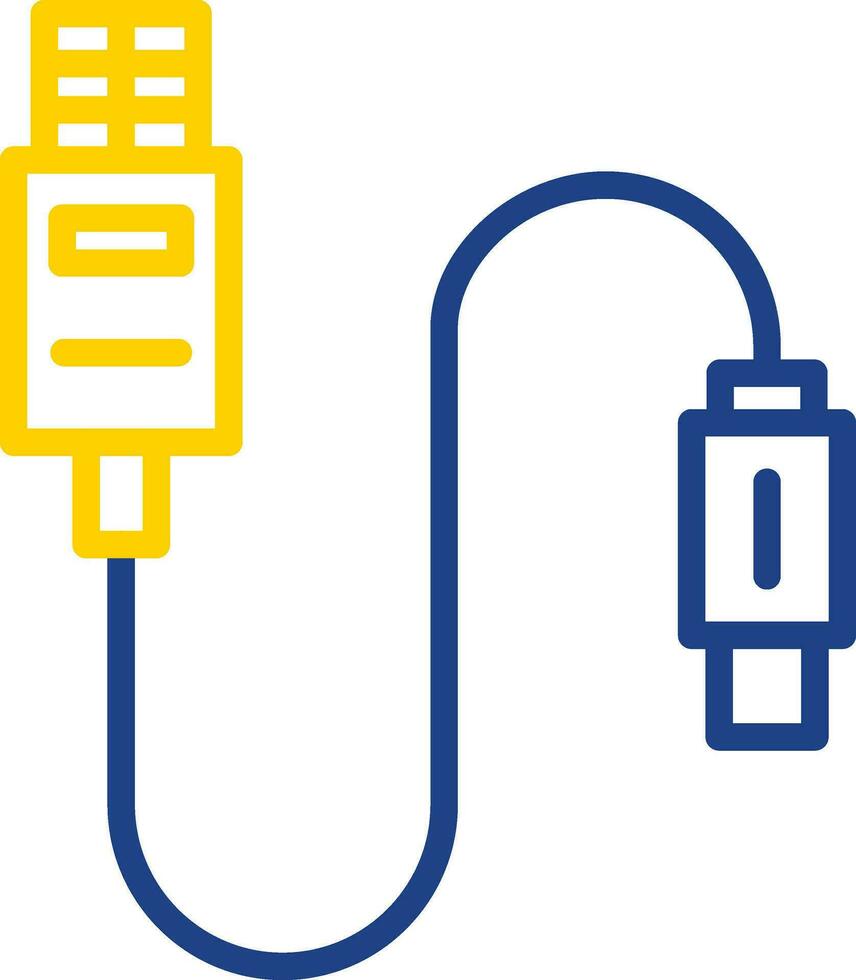 Usb Cable Vector Icon Design