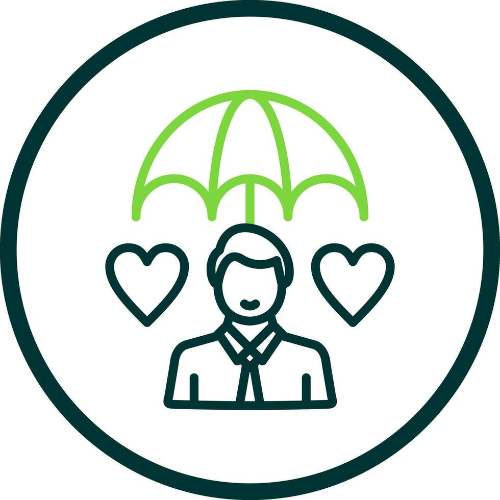 Life Insurance Vector Icon Design