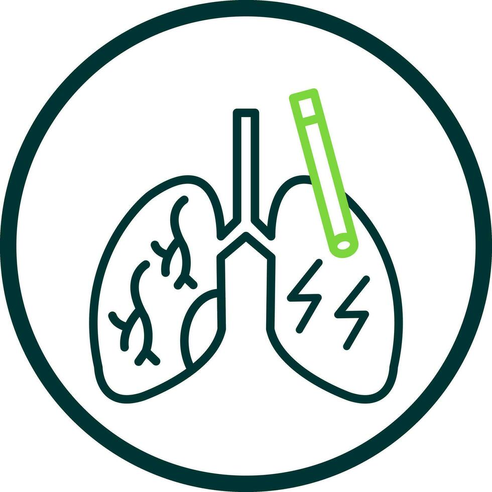 diseño de icono de vector de pulmones