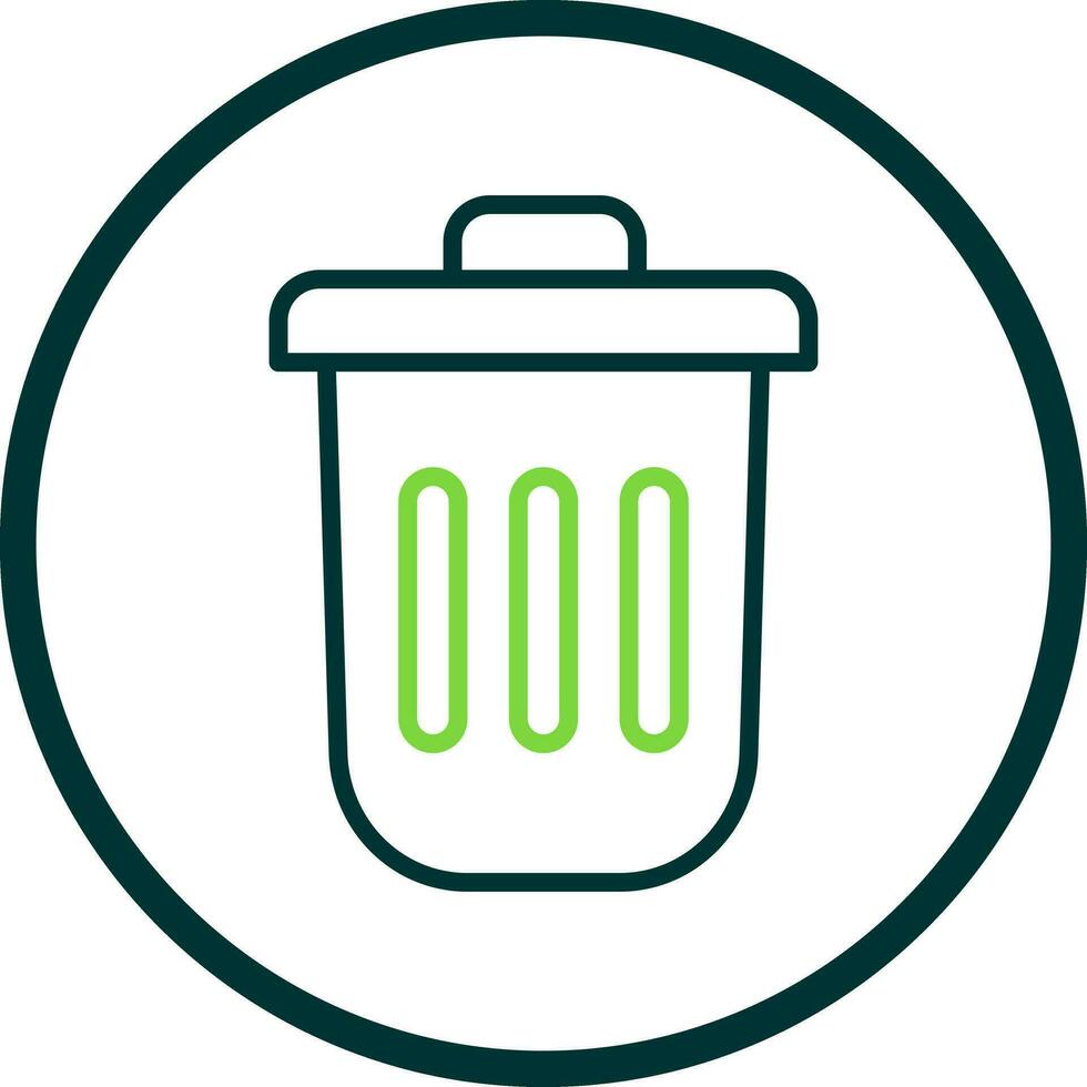 Dustbin Vector Icon Design
