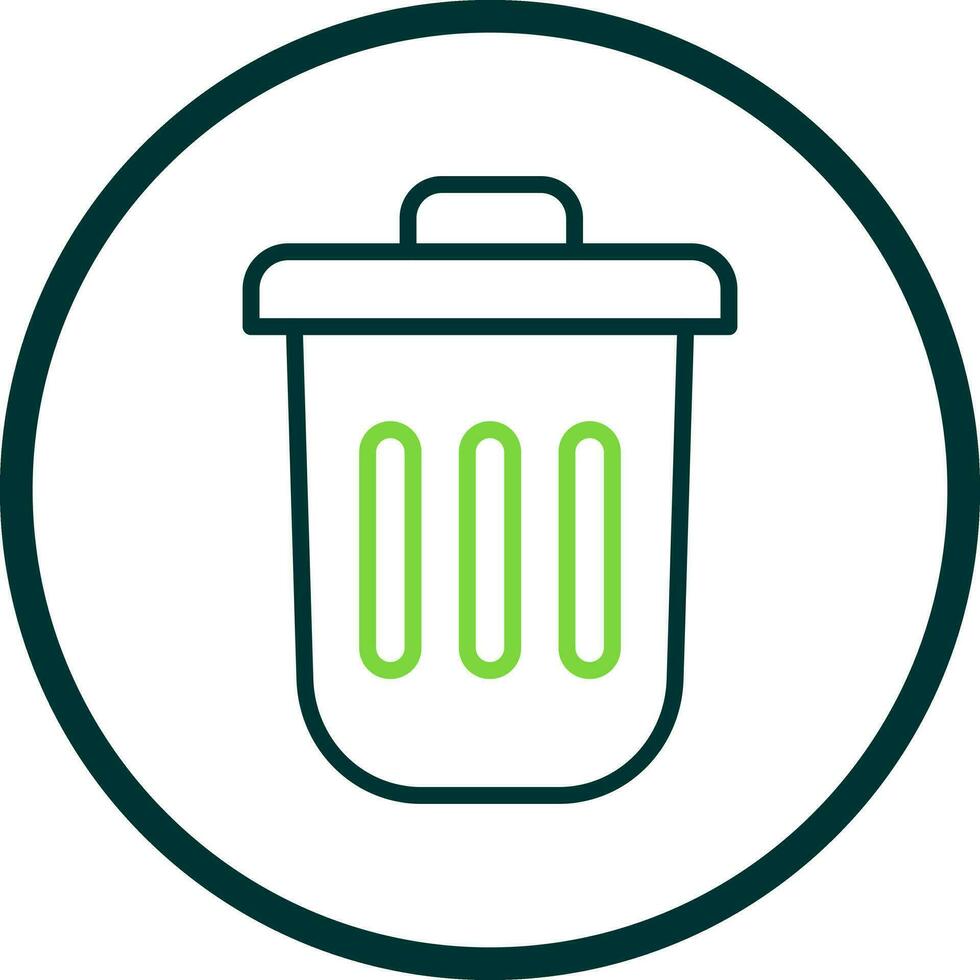 Dustbin Vector Icon Design