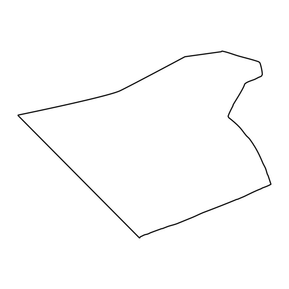 Karbala Governorate map, administrative division of Iraq. Vector illustration.
