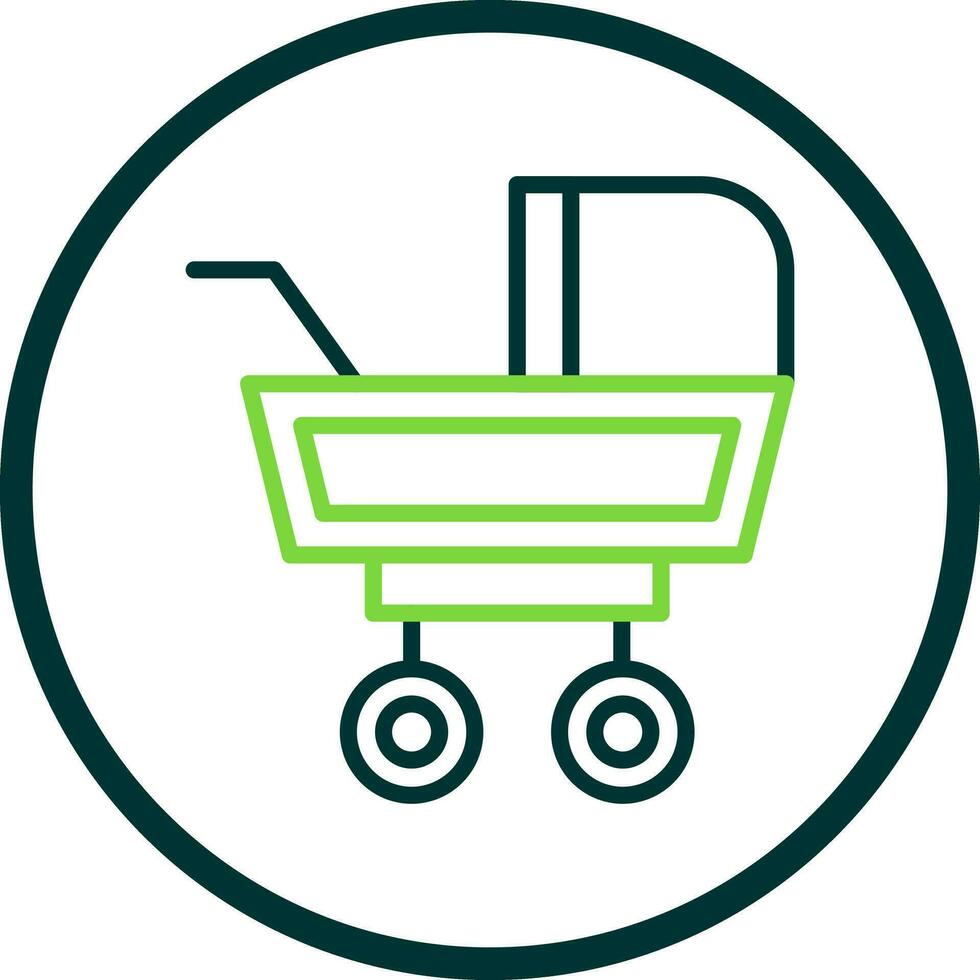 Baby Buggy Vector Icon Design