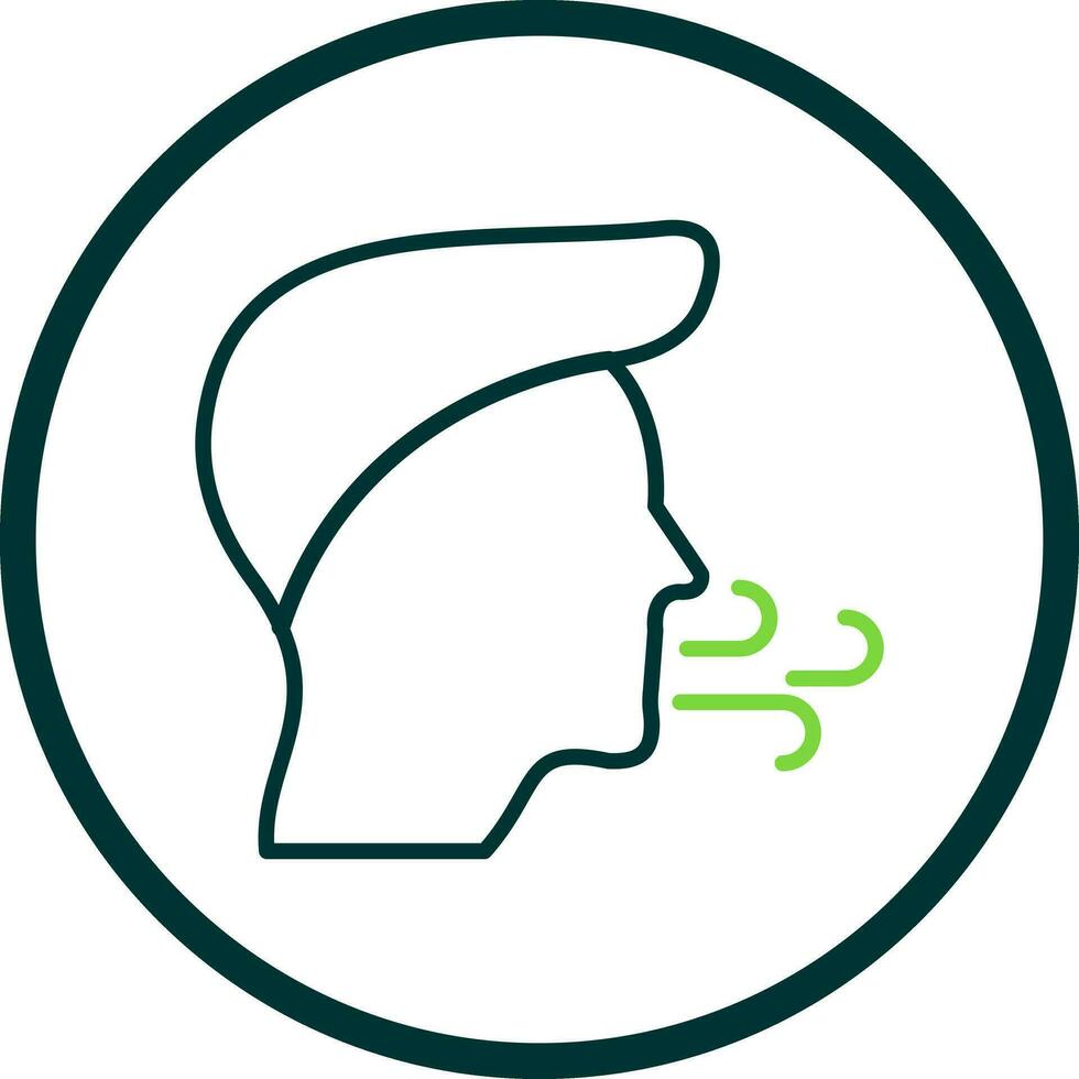 Inhale Vector Icon Design