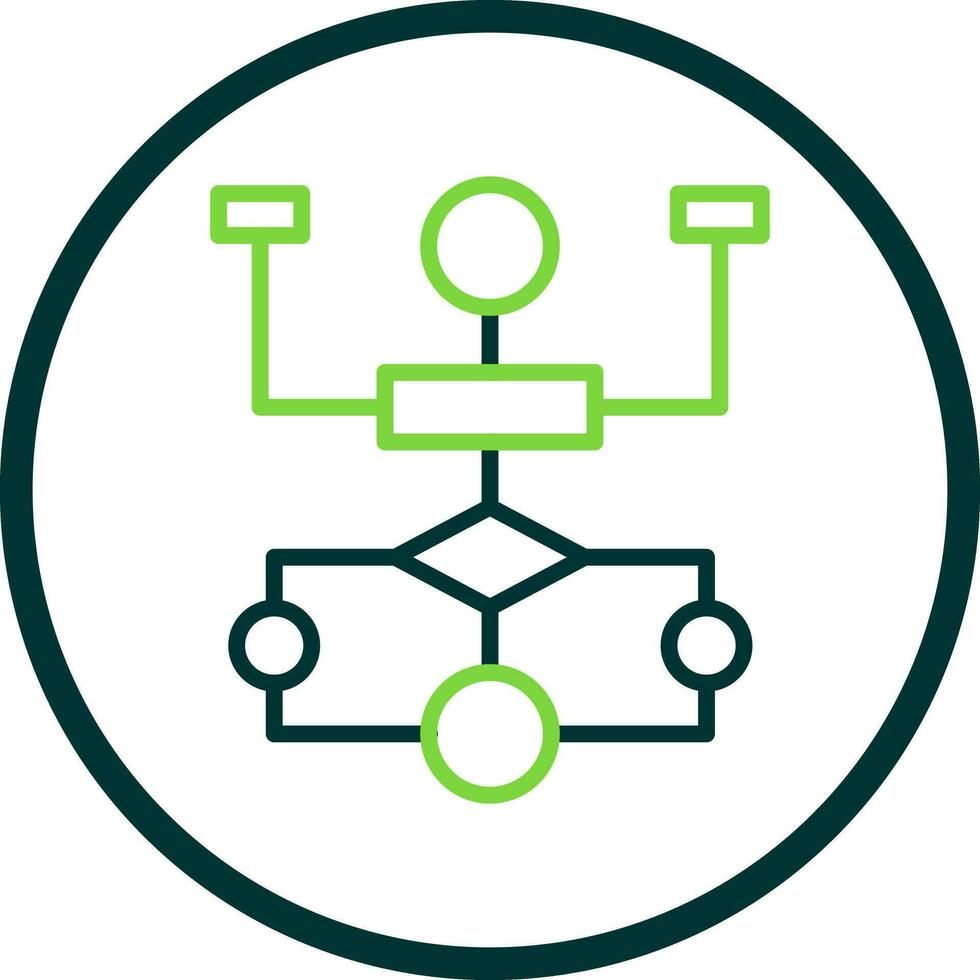 Flow Chart Vector Icon Design