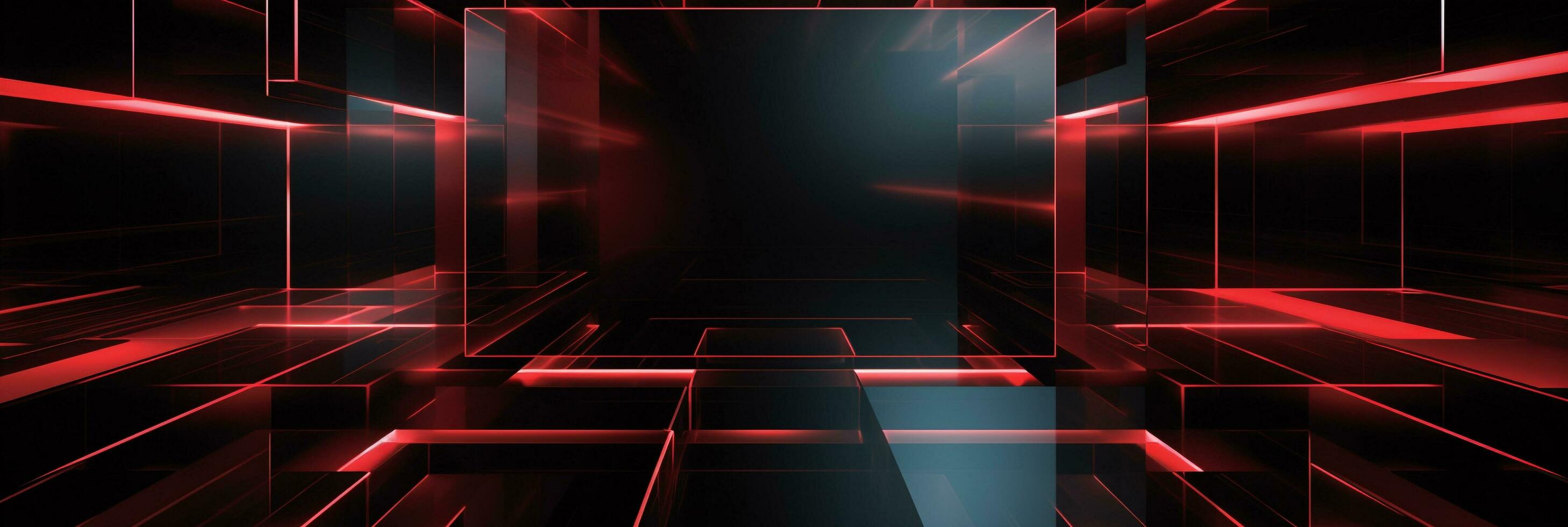 Abstract 3d background red 3D cubes background red 3D square background 3D rectangle background ai generated photo