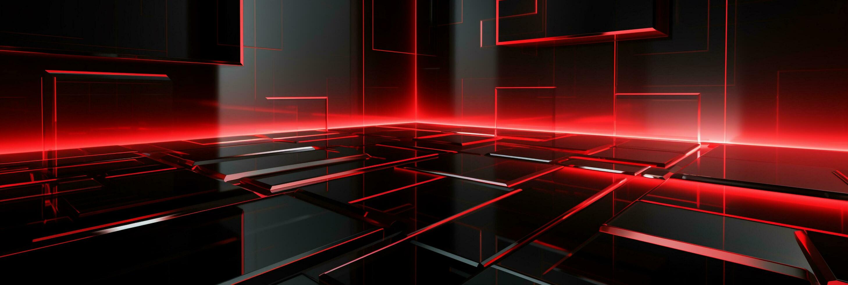 Abstract 3d background red 3D cubes background red 3D square background 3D rectangle background ai generated photo