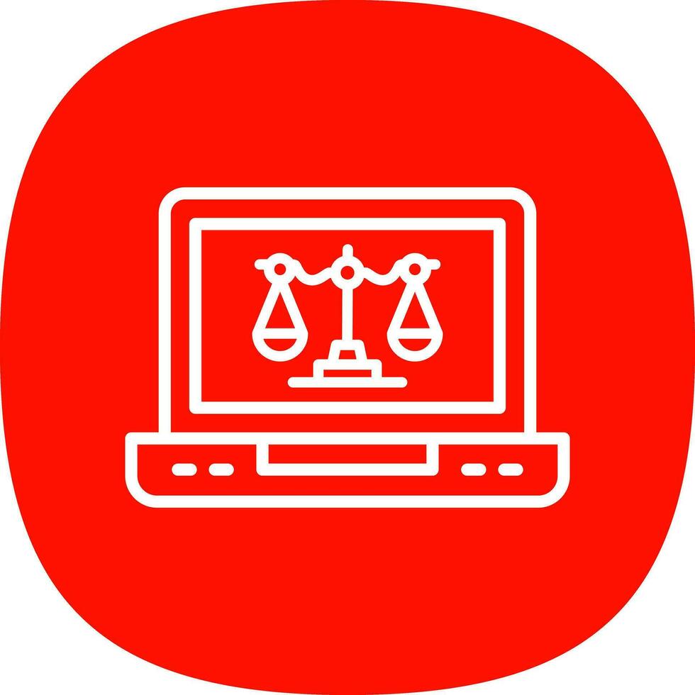 Balance Scale Vector Icon Design