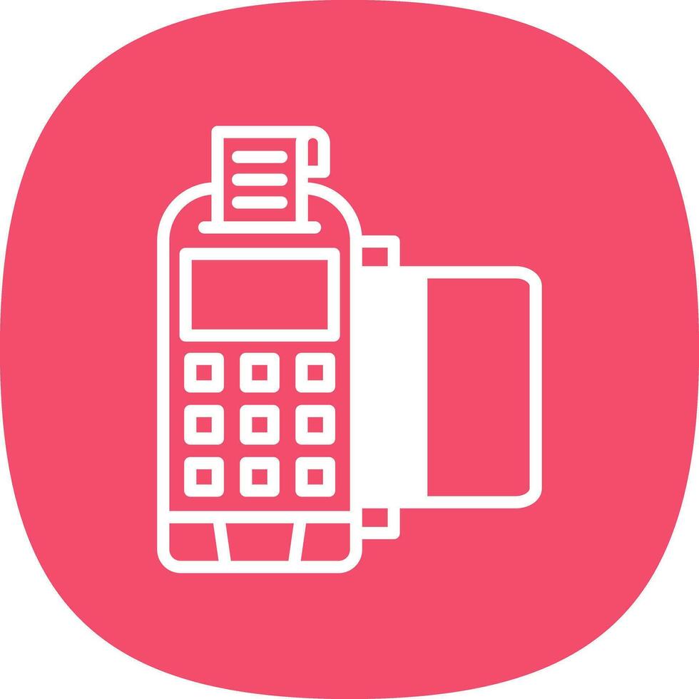 Pos Terminal Vector Icon Design